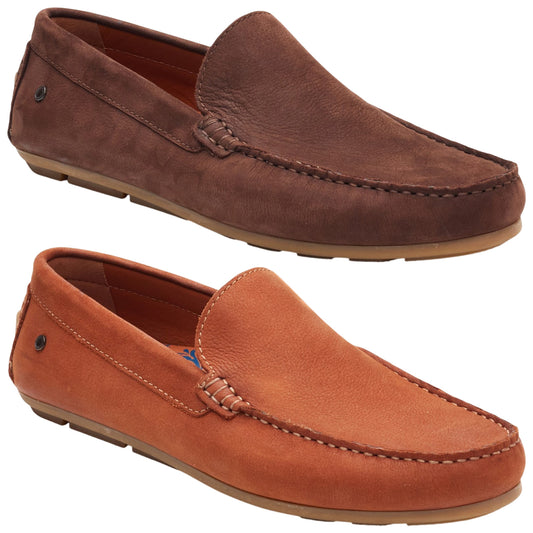 Base London Mens Moss Moccasin Shoes
