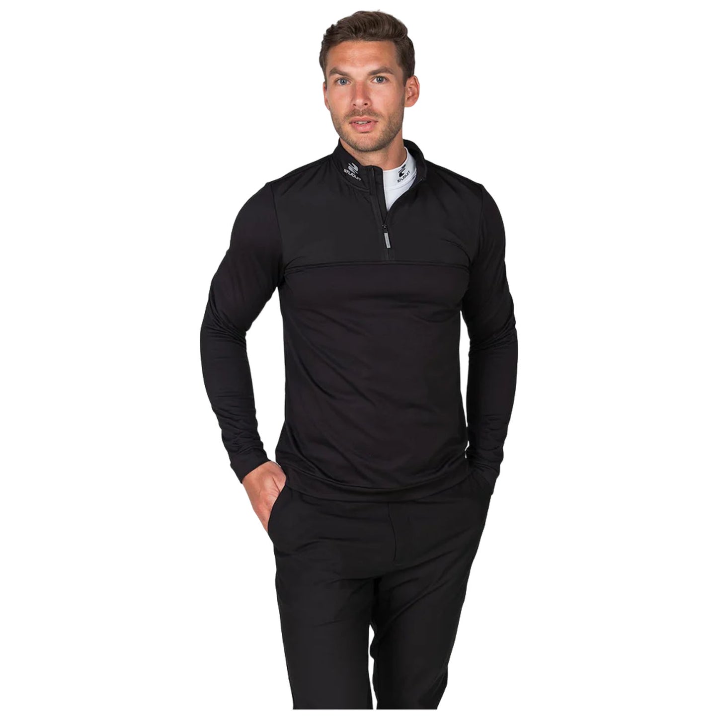 Stuburt Mens Jackdaw Half Zip Mid-Layer