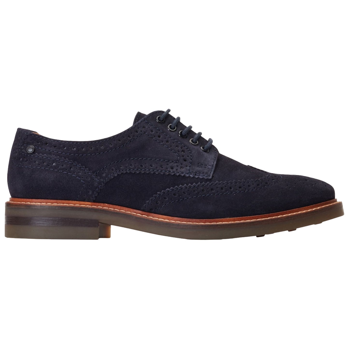 Base London Mens Hatfield Suede Brogue Shoes