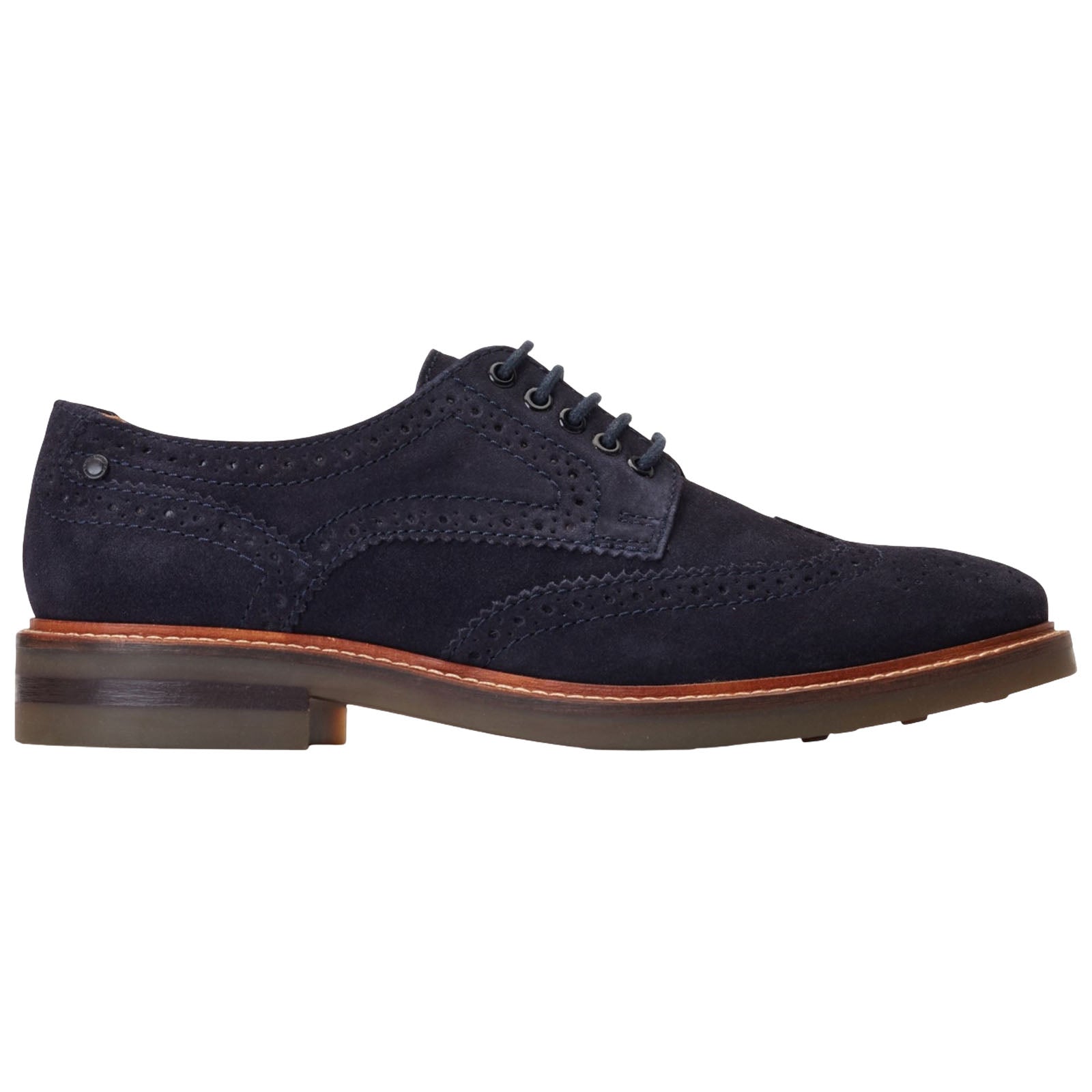 Base London Mens Hatfield Suede Brogue Shoes