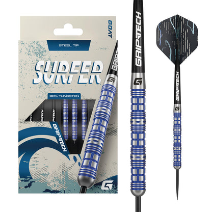 GOAT Surfer Steel Tip 80% Tungsten Darts Set