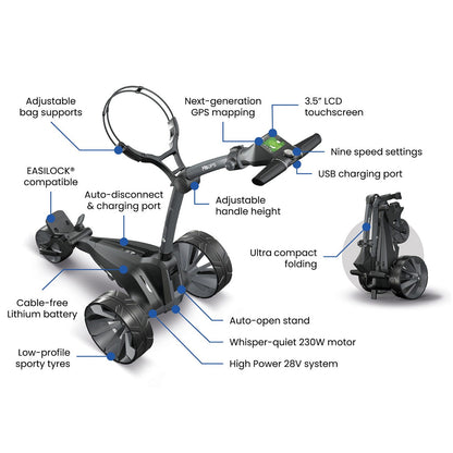 2026 Motocaddy M5 GPS Electric Golf Trolley Cart