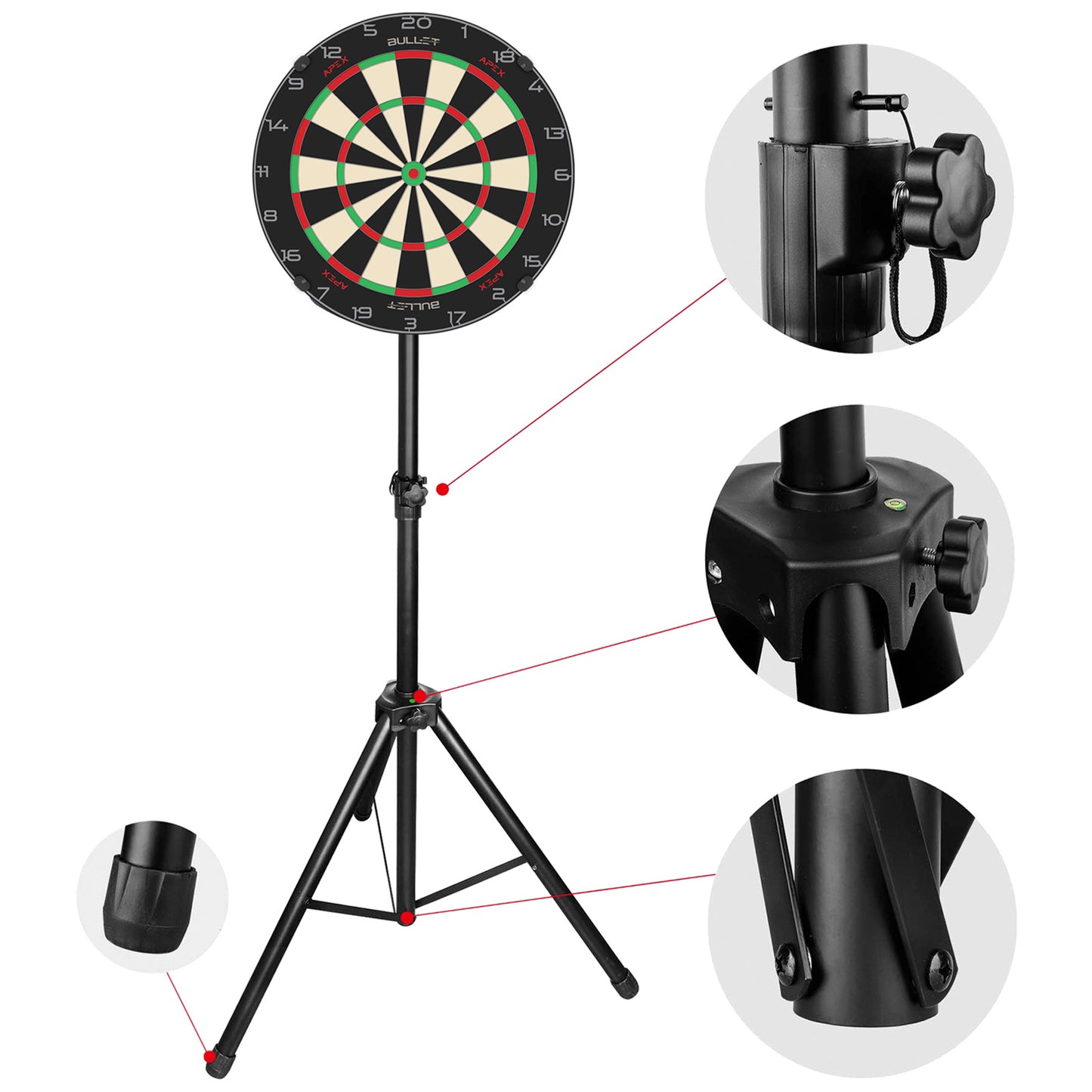 Bullet Darts Hybrid Portable Dartboard Stand