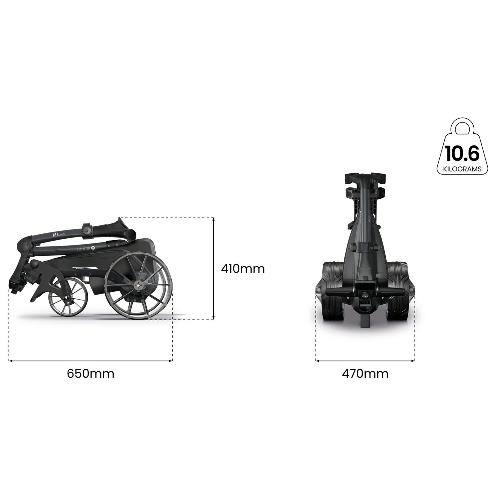 2026 Motocaddy M1 DHC Electric Golf Trolley Cart