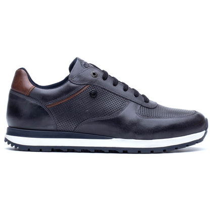 Base London Mens Lancaster Casual Leather Trainers