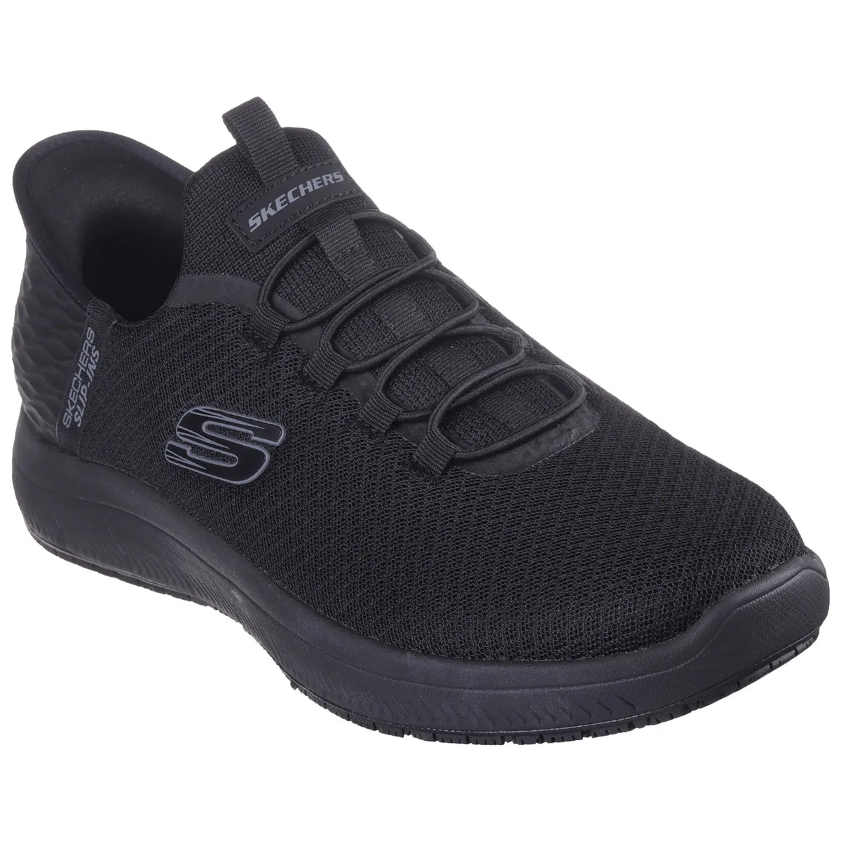 Skechers Mens Summits Colsin Slip-Ins Work Shoes - 6 UK / Black