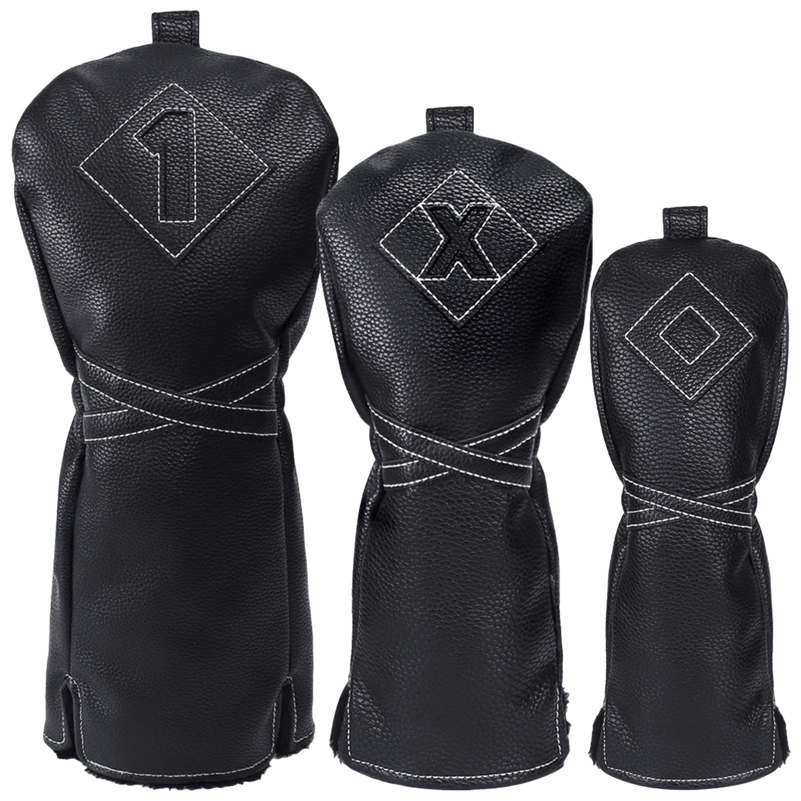 Izzo Golf Premium Headcovers - Black