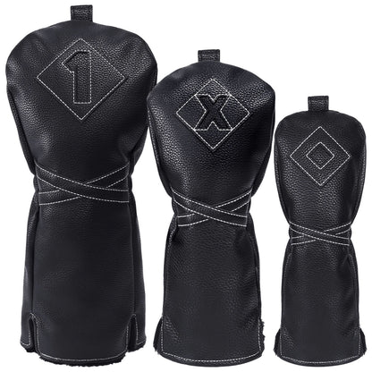 Izzo Golf Premium Headcovers - Black