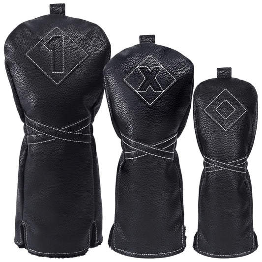 Izzo Golf Premium Headcovers - Black