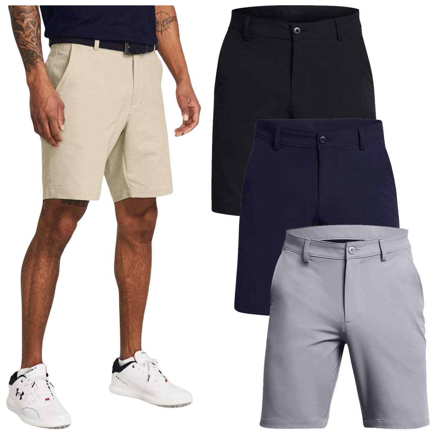 Under Armour Mens Matchplay Tapered Shorts 1383154