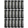 A grid of black cylindrical containers labeled Wilson is displayed with white text showing the brand name and product information each container stands upright in a neat arrangement