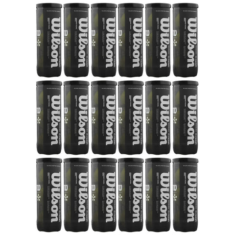 A grid of black cylindrical containers labeled Wilson is displayed with white text showing the brand name and product information each container stands upright in a neat arrangement