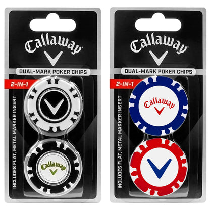 Callaway Dual-Mark 2-in-1 Magnetic Poker Chip Golf Ball Markers