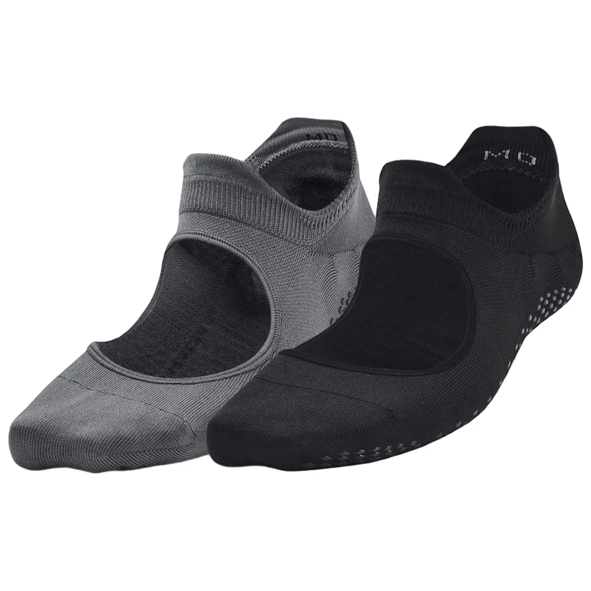 Under Armour Ladies Breathe Balance Socks - S / Black / Grey