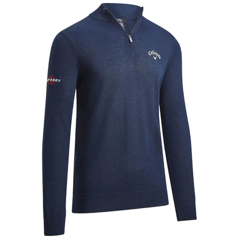 Callaway Mens Blended Merino Half Zip Sweater