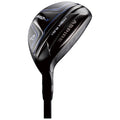 A black golf club head is displayed angled slightly to the left showcasing a sleek design with the text Aspire and Pro X clearly visible indicating its high moment of inertia within a neutral backdrop.