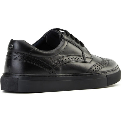 Base London Mens Clapton Leather Brogue Casual Shoes