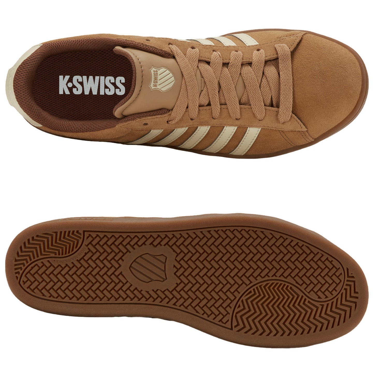 K-Swiss Mens Court Tiebreak II Suede Trainers