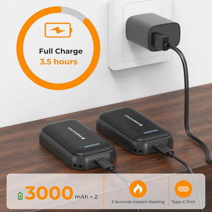 Rechargeable Magnetic Hand Warmers (1 Pair)