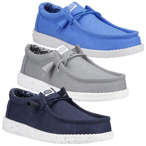 Hey Dude Mens Wally Stretch Canvas Shoe