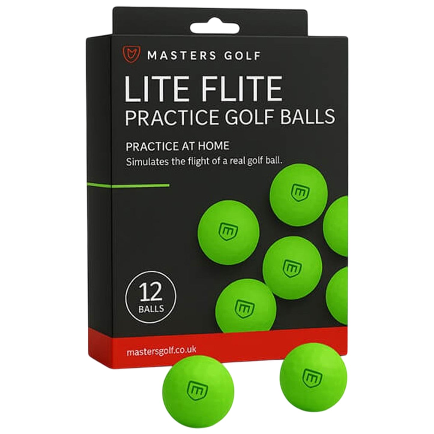 Masters Lite Flite Foam Golf Balls 12 Pack