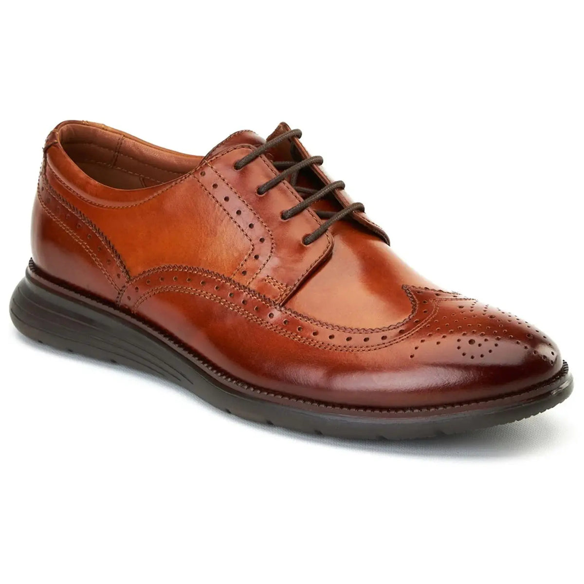Base London Mens Flight 25 Leather Brogue Shoes