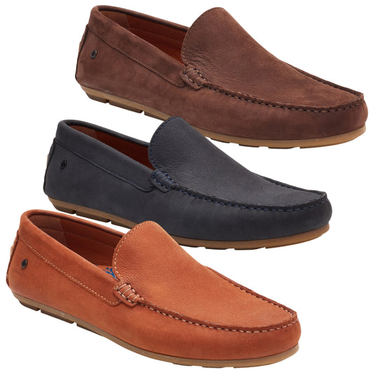 Base London Mens Moss Moccasin Shoes