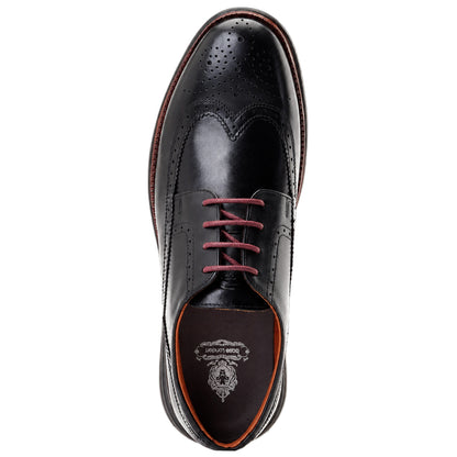 Base London Mens Flight Softy Brogue Shoes