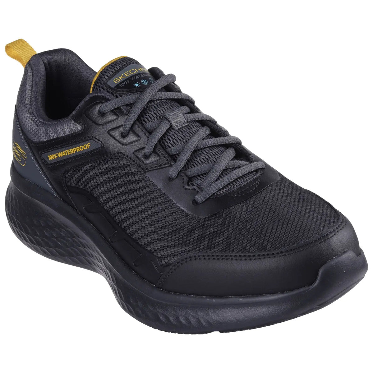 Skechers Mens Skech Lite Pro Ankkor Waterproof Trainers - 7 UK / Black / Charcoal
