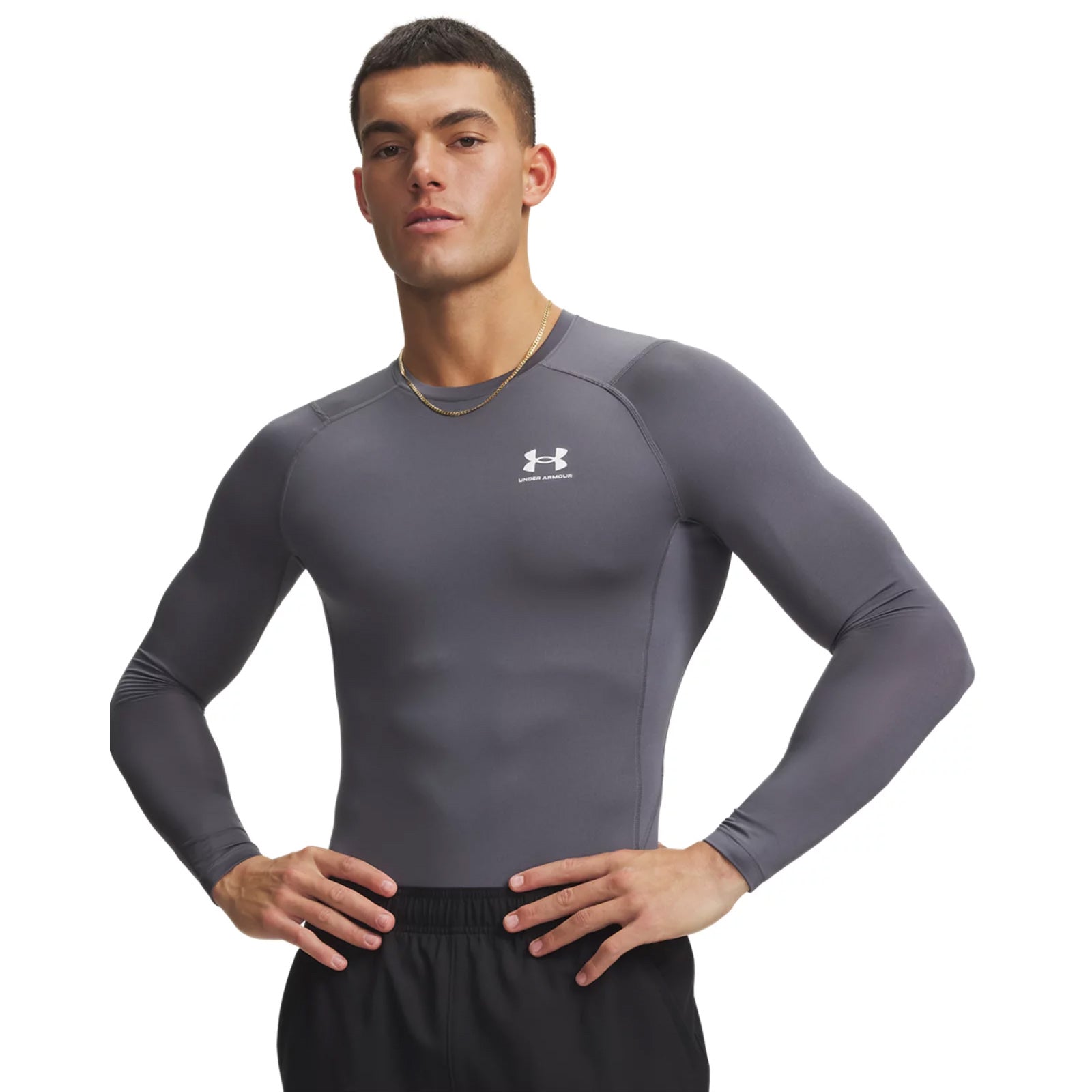 Under Armour Mens HeatGear Compression Long Sleeve Top 3XL 4XL