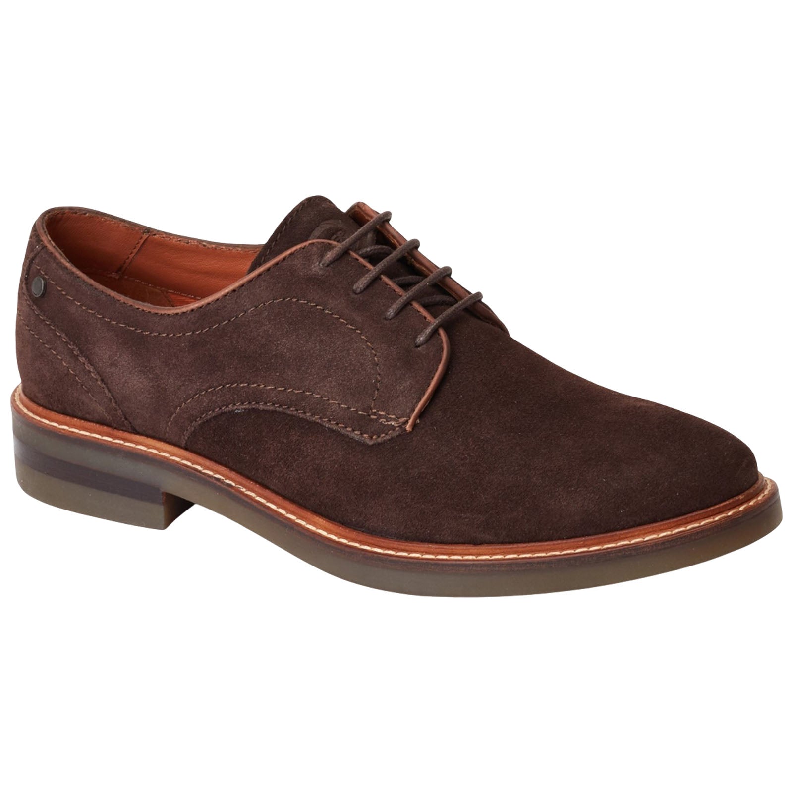 Base London Mens Mawley Suede Derby Shoes