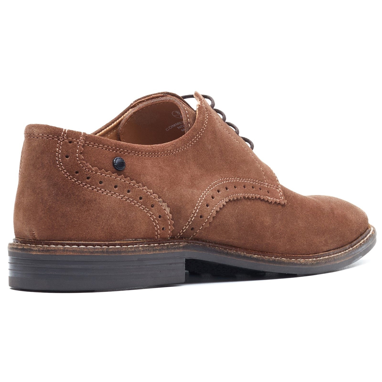 Base London Mens Eton Suede Derby Shoes