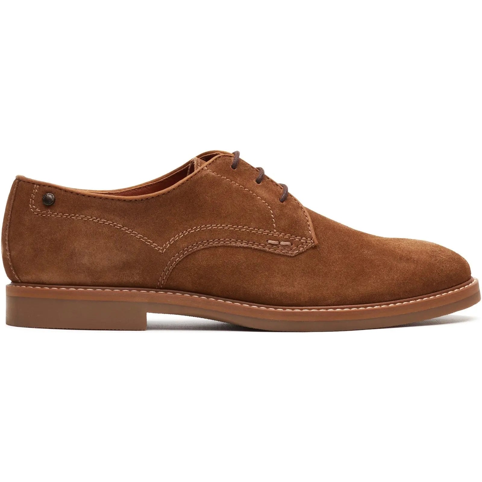 Base London Mens Strand Suede Derby Shoes