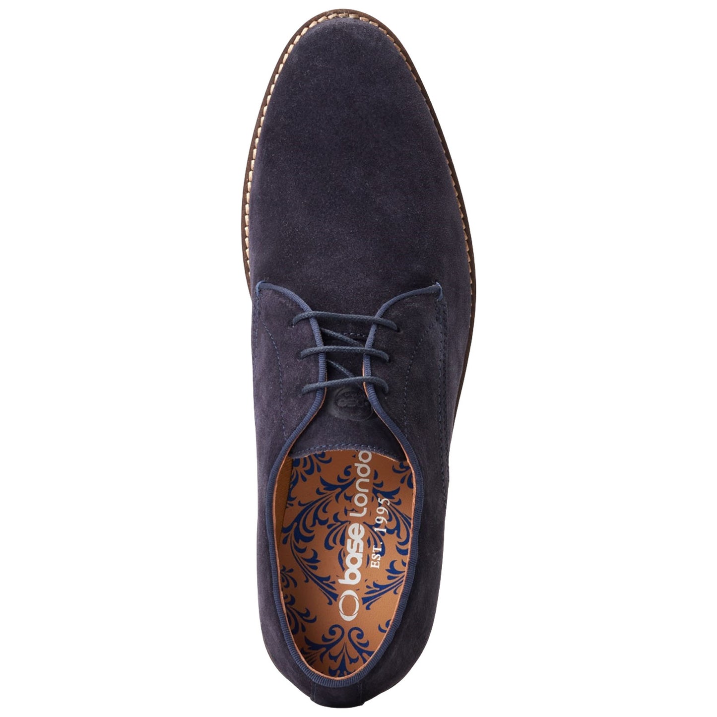 Base London Mens Bronte Suede Derby Shoes