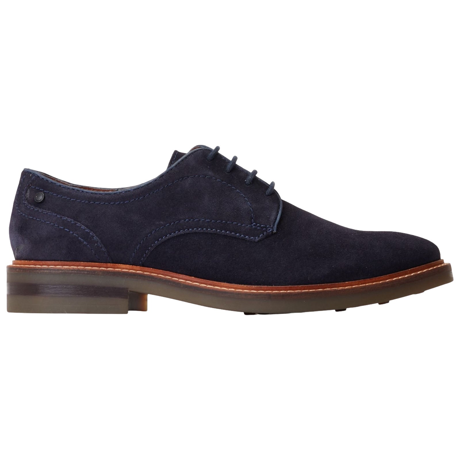 Base London Mens Mawley Suede Derby Shoes