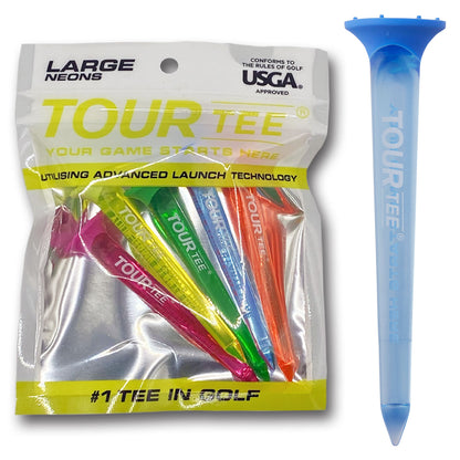Tour Tee Neons Range - Premium Golf Tees