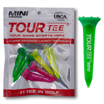 Tour Tee Neons Range - Premium Golf Tees