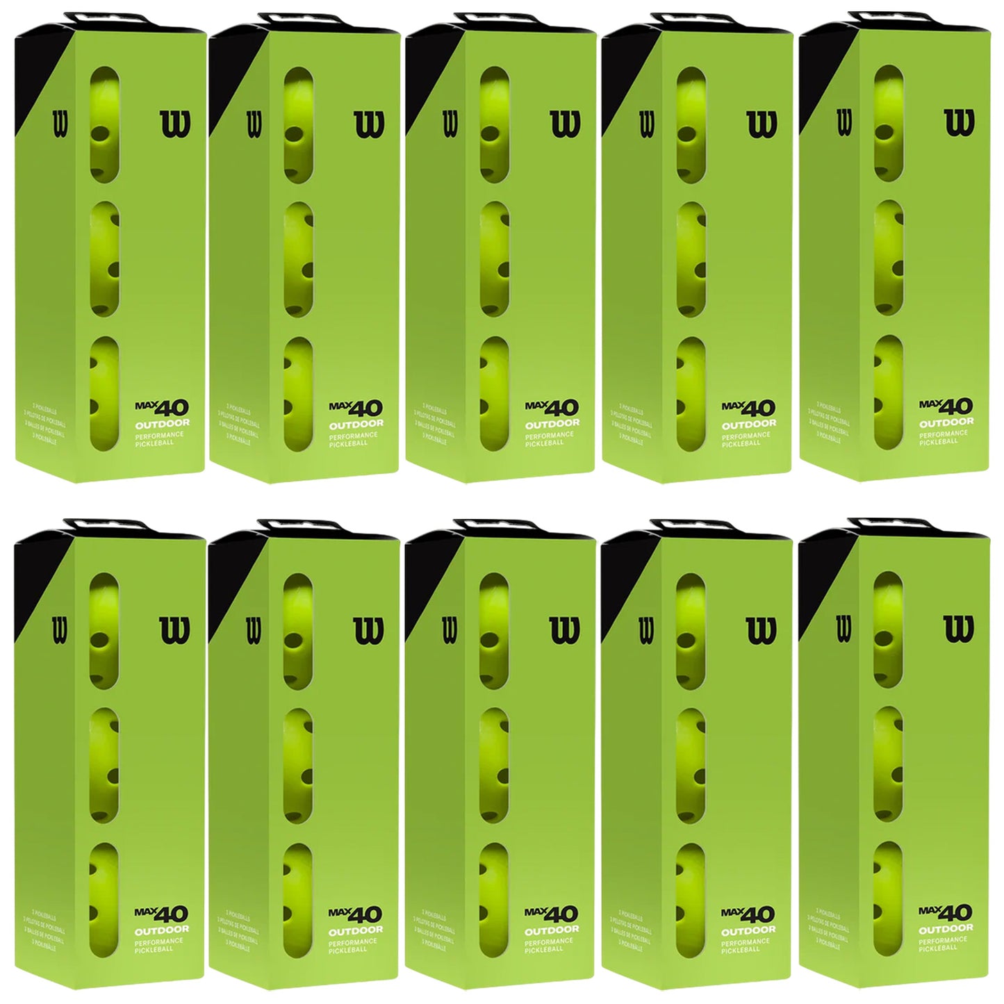 Wilson Max 40 Outdoor Pickleball Balls