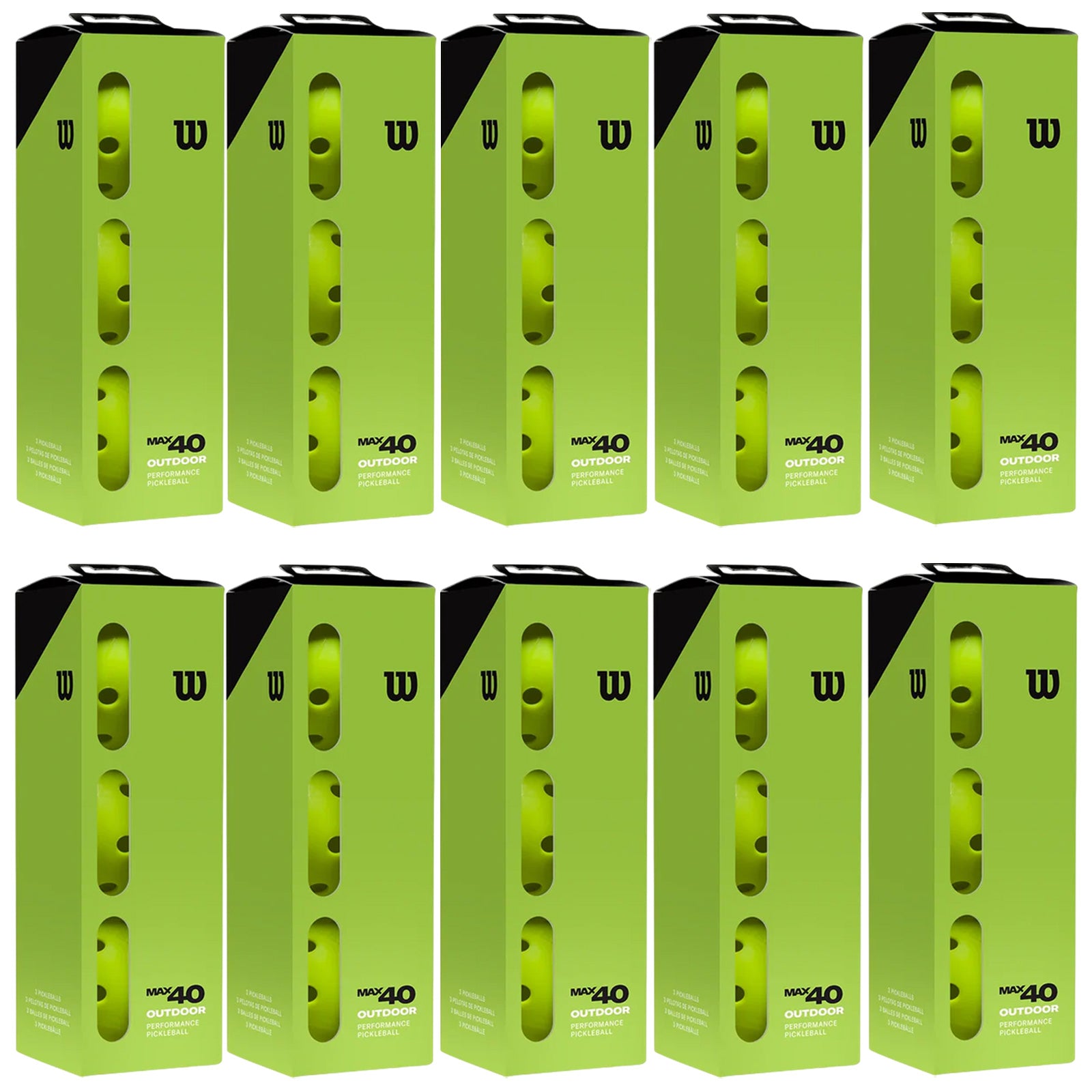 Wilson Max 40 Outdoor Pickleball Balls