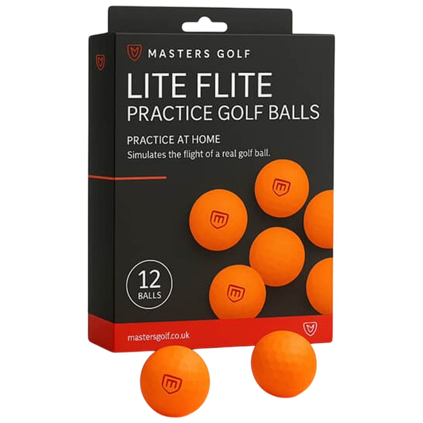 Masters Lite Flite Foam Golf Balls 12 Pack