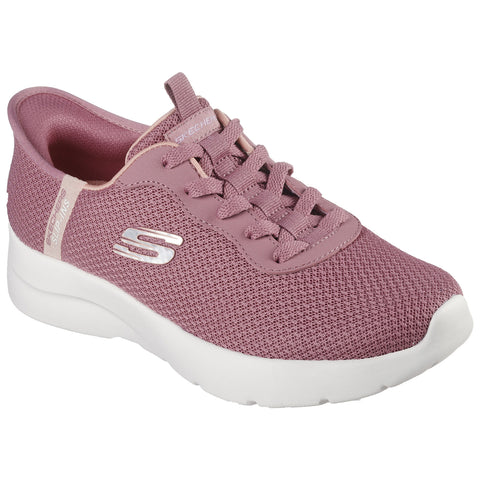 A pink athletic shoe is positioned upright showcasing its breathable mesh upper and supportive sole with laces tightly secured highlighting its comfort and style for casual or active wear.