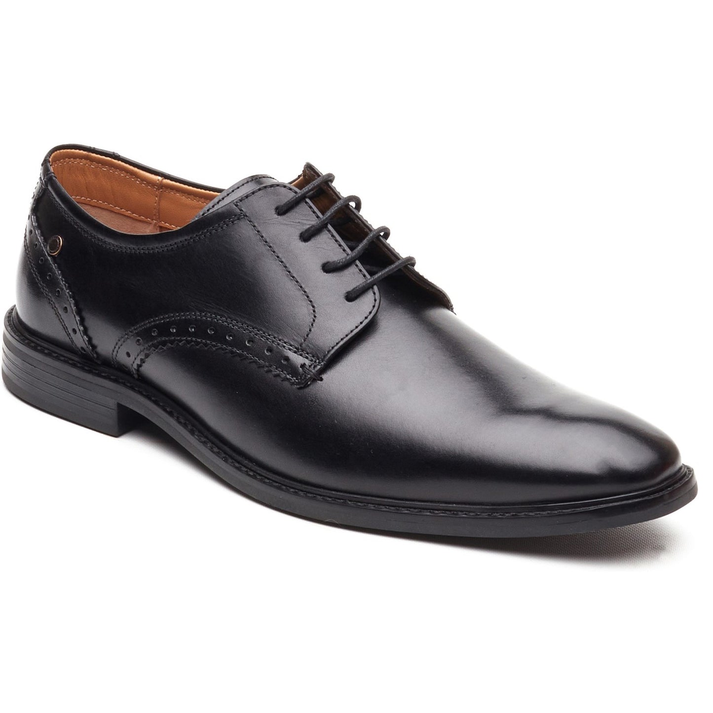 Base London Mens Eton Leather Derby Shoes