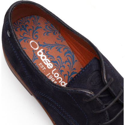 Base London Mens Strand Suede Derby Shoes