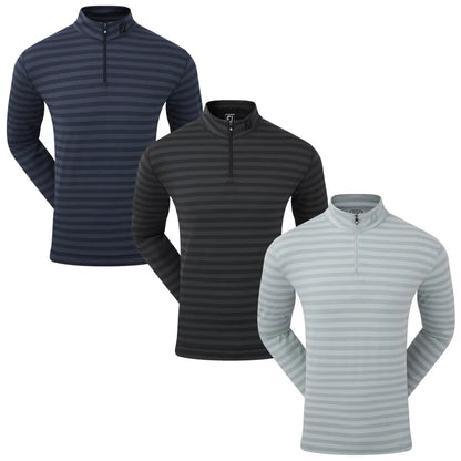 FootJoy Mens Peached Tonal Stripe Chill-Out Half Zip XXL
