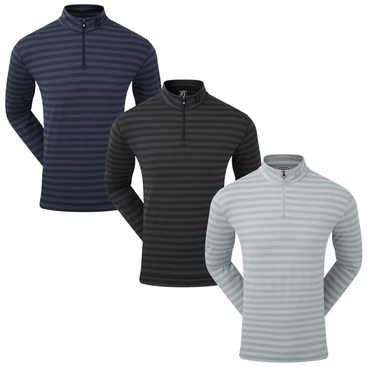 FootJoy Mens Peached Tonal Stripe Chill-Out Half Zip XXL