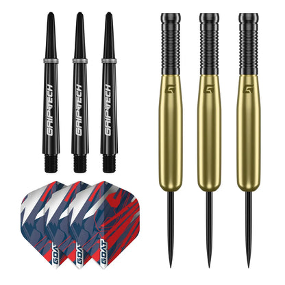 GOAT Homerun Steel Tip Brass Darts Set