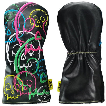 Legend Golf Club Lucky Skulls Headcovers - Black / Colours