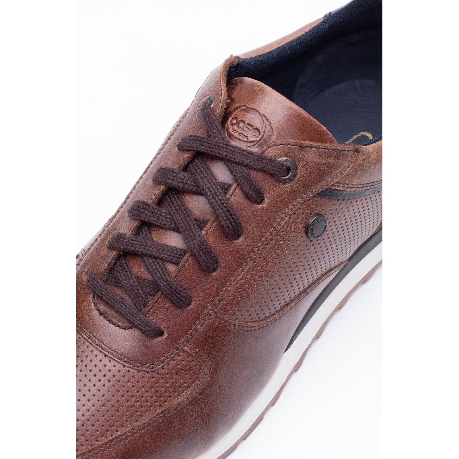Base London Mens Lancaster Casual Leather Trainers