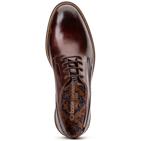 Base London Mens Durham Leather Derby Shoes
