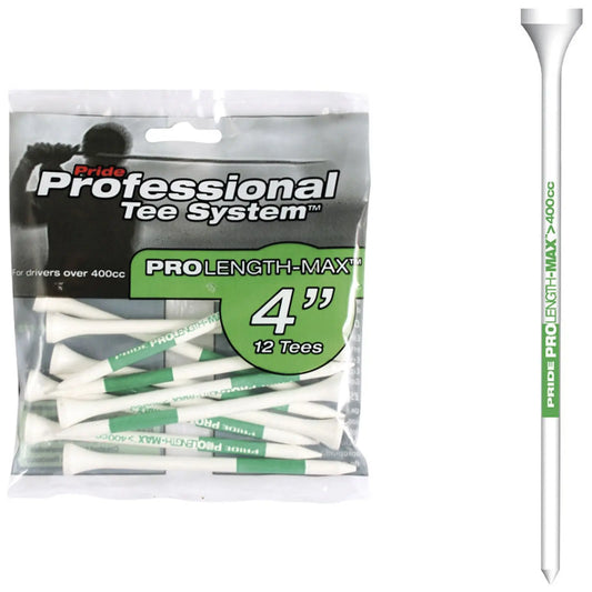 Pride Professional Golf Tee System - 4" Green (12 Pack)